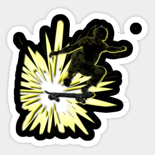 Skateboard Fan Sticker